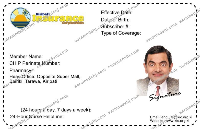 Kiribati health insurance card